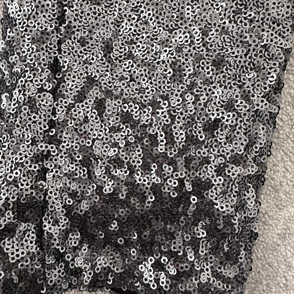 Bardot‎ Sequin Pants Medium Silver Leggings Party Sparkly Going Out Whimsy Chic - Picture 4 of 11